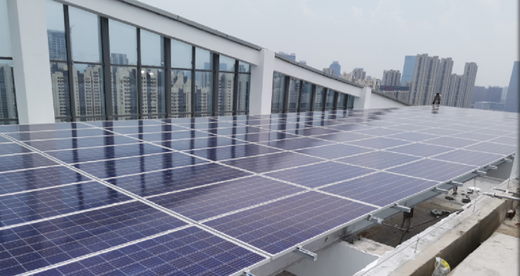 合肥文一塘溪津门光伏发电系统-装机容量52.8KW