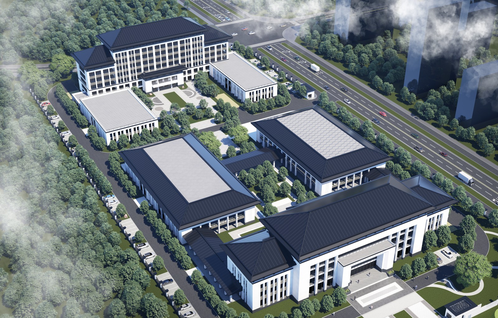 应用场景-公建项目光伏瓦/采光顶
